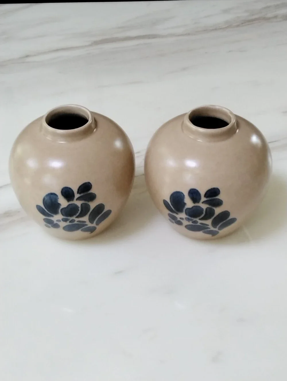 PFALTZGRAFF Folk Art Cottagecore Potpourri Ginger Jar USA Made Stoneware -Vtg